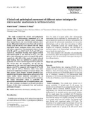 Báo cáo khoa học: Clinical and pathological assessment of different suture techniques for microvascular anastomosis in rat femoral artery