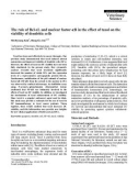 Báo cáo khoa học: The role of Bcl-xL and nuclear factor-kB in the effect of taxol on the viability of dendritic cells