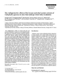 Báo cáo khoa học: The radioprotective effects of the hexane and ethyl acetate extracts of Callophyllis japonica in mice that undergo whole body irradiation