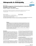 Báo cáo y học: Successful management of hamstring injuries in Australian Rules footballers: two case reports