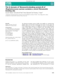 Báo cáo khoa học: The A domain of ﬁbronectin-binding protein B of Staphylococcus aureus contains a novel ﬁbronectin binding site