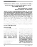 Correlating of the visual field index with mean deviation and pattern standard deviation in glaucoma patients