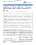 Báo cáo khoa học: Evaluation of a blocking ELISA for the detection of antibodies against Lawsonia intracellularis in pig sera