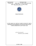 Luận văn Thạc sĩ Sinh học thực nghiệm: Tuyển chọn các chủng vi khuẩn tích lũy nhựa sinh học Polyhydroxyalkanoate (PHA) dạng copolymer phân lập ở Việt Nam