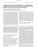 Báo cáo khoa học: A steady-state competition model describes the modulating effects of thrombomodulin on thrombin inhibition by plasminogen activator inhibitor-1 in the absence and presence of vitronectin