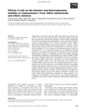 Báo cáo khoa học: Effects of salt on the kinetics and thermodynamic stability of endonuclease I from Vibrio salmonicida and Vibrio cholerae