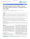 Báo cáo khoa học: Biochemical responses and oxidative stress in Francisella tularensis infection: a European brown hare model