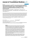 báo cáo hóa học: Scoring mechanisms of p16INK4a immunohistochemistry based on either independent nucleic stain or mixed cytoplasmic with nucleic expression can significantly signal to distinguish between endocervical and endometrial adenocarcinomas in a tissue microarray study