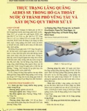 Thực trạng lăng quăng Aedes sp. trong hố ga thoát nước ở thành phố Vũng Tàu và xây dựng quy trình xử lý