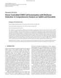 Báo cáo hóa học: Research Article Power-Controlled CDMA Cell Sectorization with Multiuser Detection: A Comprehensive Analysis on Uplink and Downlink