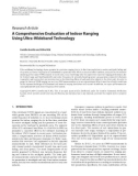 Báo cáo hóa học: Research Article A Comprehensive Evaluation of Indoor Ranging Using Ultra-Wideband Technology