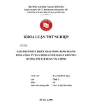 Khóa luận tốt nghiệp: Giải pháp phát triển hoạt động kinh doanh Tổng công ty Tài Chính Cổ phần Dầu khí VPFC hướng tới Tập đoàn tài chính