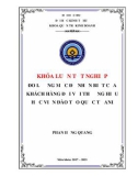 Khóa luận tốt nghiệp Quản trị kinh doanh: Đo lường mức độ nhận biết của khách hàng đối với thương hiệu Học viện đào tạo quốc tế ANI