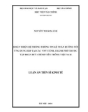 Luận án Tiến sĩ Kinh tế: Hoàn thiện hệ thống thông tin kế toán hướng tới ứng dụng ERP tại các VNPT tỉnh, thành phố thuộc tập đoàn bưu chính viễn thông Việt Nam