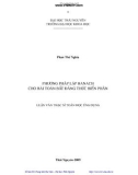 Luận văn: Phương pháp lặp banach cho bài toán bất đẳng thức biến phân