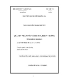 Luận văn thạc sĩ Quản lý công: Quản lý nhà nước về thi đua, khen thưởng trên địa bàn tỉnh Bình Dương