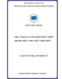 Luận văn: THỰC TRẠNG VÀ GIẢI PHÁP PHÁT TRIỂN THƯƠNG HIỆU VNPT THỪA THIÊN HUẾ