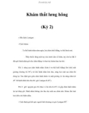 Khám thắt lưng hông (Kỳ 2)