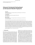 Báo cáo hóa học: Ultrasonic Periodontal Probing Based on the Dynamic Wavelet Fingerprint