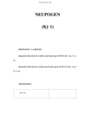 NEUPOGEN (Kỳ 1) HOFFMANN - LA ROCHE dung dịch tiêm dưới da và tiêm truyền tĩnh mạch