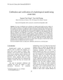 Báo cáo nghiên cứu khoa học Calibration and verification of a hydrological model using event data 