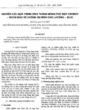 Báo cáo Nghiên cứu quá trình hình thành màng phủ kép Cromat –vecni bảo vệ chống ăn mòn cho latông –silic 