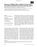 Báo cáo khoa học: Discovery of GSK837149A, an inhibitor of human fatty acid synthase targeting the b-ketoacyl reductase reaction