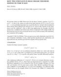 Báo cáo hóa học: HOW THE CONSTANTS IN HILLE-NEHARI THEOREMS DEPEND ON TIME SCALES