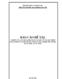 Báo cáo: Nghiên cứu, xây dựng, biên soạn tài liệu về quy trình công nghệ xử lý môi trường trong công nghiệp thực phẩm