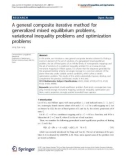 Báo cáo hóa học: A general composite iterative method for generalized mixed equilibrium problems, variational inequality problems and optimization problems