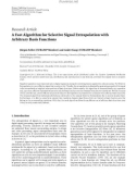 Báo cáo hóa học: Research Article A Fast Algorithm for Selective Signal Extrapolation with Arbitrary Basis Functions