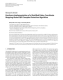 Báo cáo hóa học: Research Article Hardware Implementation of a Modiﬁed Delay-Coordinate Mapping-Based QRS Complex Detection Algorithm