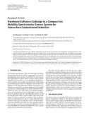 Báo cáo hóa học: Research Article Hardware/Software Codesign in a Compact Ion Mobility Spectrometer Sensor System for Subsurface Contaminant Detection