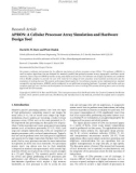 Báo cáo hóa học: Research Article APRON: A Cellular Processor Array Simulation and Hardware Design Tool