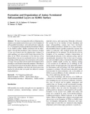 Báo cáo hóa học: Formation and Organization of Amino Terminated Self-assembled Layers on Si(001) Surface