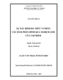 Luận văn Thạc sĩ Toán học: Sự xác định đa thức vi phân các hàm phân hình qua nghịch ảnh của tập điểm