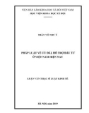 Luận văn Thạc sĩ Luật kinh tế: Pháp luật về ưu đãi, hỗ trợ đầu tư ở Việt Nam hiện nay
