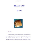 THẠCH CAO (Kỳ 1)