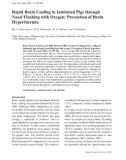 Báo cáo khoa học: Rapid Brain Cooling in Intubated Pigs through Nasal Flushing with Oxygen: Prevention of Brain Hyperthermia