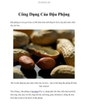 Công Dụng Của Đậu Phộng