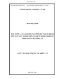 Luận văn Thạc sĩ Quản trị nhân lực: Tạo động lực lao động tại Công ty Trách nhiệm Hữu hạn Một thành viên cơ khí ô tô Thanh Xuân, Tổng cục IV, Bộ công an