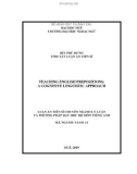 Tóm tắt Luận án tiến sĩ Khoa học giáo dục: Teaching english prepositions: A cognitive linguistic approach