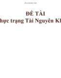 Đề tài: Thực trạng Tài Nguyên Khí Hậu