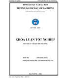 Đồ án tốt nghiệp ngành Kỹ thuật môi trường: Nghiên cứu xử lý hỗn hợp nước thải sinh hoạt và nước thải sơ chế hành bằng bãi lọc ngầm trồng cây dòng chảy đứng