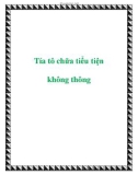 Tía tô chữa tiểu tiện không thông