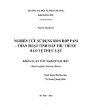 Luận văn Thạc sĩ Hóa học: Nghiên cứu sử dụng hỗn hợp PANi - Than hoạt tính hấp thu thuốc bảo vệ thực vật