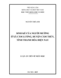 Luận văn Thạc sĩ Nhân học: Sinh kế của người Mường ở xã Cẩm Lương, huyện Cẩm Thủy, tỉnh Thanh Hóa hiện nay