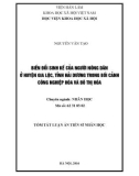 Tóm tắt Luận án Tiến sĩ Nhân học: Biến đổi sinh kế của người nông dân ở huyện Gia Lộc, tỉnh Hải Dương trong bối cảnh công nghiệp hóa và đô thị hóa