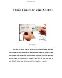 Thuốc Tamiflu trị cúm A/H1N1