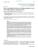 Báo cáo y học: Why are some children with early onset of asthma getting better over the years